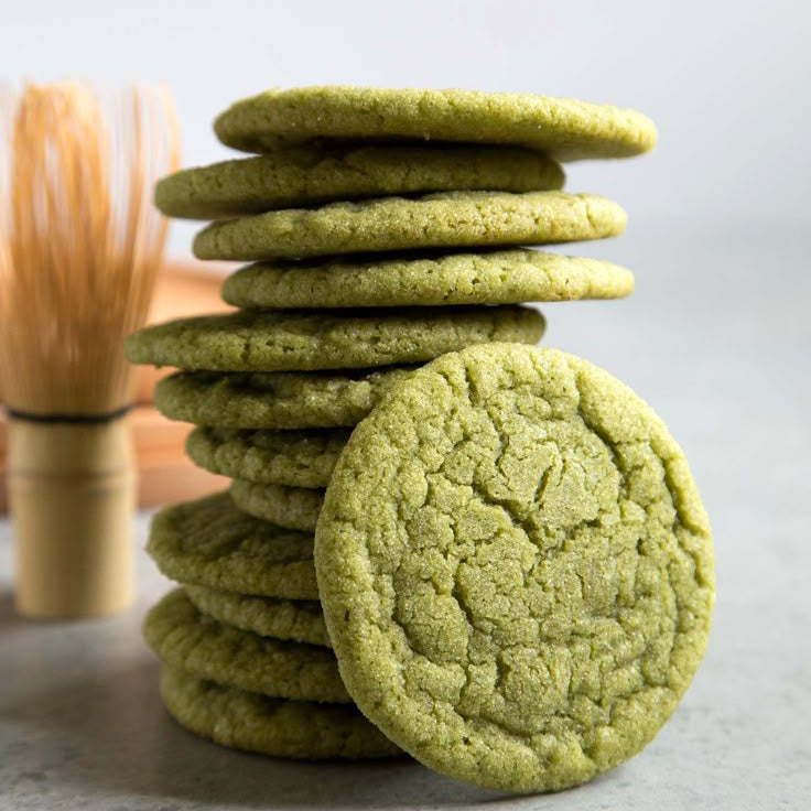 Chewy Matcha Cookies